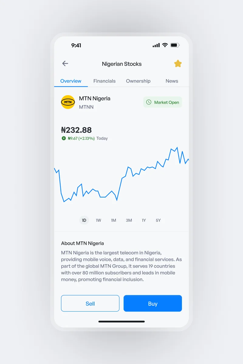 Live pricing